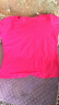 艾路丝婷夏装新款T恤女短袖上衣韩版修身体恤TX3560 玫瑰红色 XXXL 实拍图