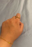 IS YOU黃金小手鐲戒指女999足金金戒素圈指環(huán)生日情人節(jié)禮物送女友老婆 足金小手鐲戒指+品牌禮盒 【女戒】金重約：1.2g 曬單實(shí)拍圖