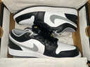 耐克（NIKE）aj男鞋air jordan 1鞋子男秋季 aj1低幫板鞋休閑鞋男子運(yùn)動籃球鞋 553558-040【黑白灰影子】 42.5 曬單實(shí)拍圖