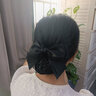 七彩宣言（QICAIXUANYAN）頭花女網(wǎng)兜護(hù)士職業(yè)發(fā)網(wǎng)高級(jí)感銀行酒店盤頭發(fā)頭飾發(fā)飾2024年新款 棉帶D款-黑色-粗網(wǎng) 曬單實(shí)拍圖