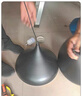 鑫燈燈復(fù)古工業(yè)風(fēng)餐廳吧臺(tái)單頭吊燈燒烤火鍋店飯店餐廳餐桌黑金網(wǎng)紅燈罩 A款30厘米 曬單實(shí)拍圖
