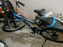 云宵山地自行車成人山地車公路男士單車變速騎行越野賽車輕便中生學生 旗艦鋼架輻條輪-黑藍色 26寸24速【適合160-180cm】 曬單實拍圖