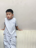 蕉內500E兒童睡衣男女童吸汗速干寶寶大童輕薄透氣短袖家居服套裝春夏 【短袖長(cháng)褲】鈣-沄藍 110 曬單實(shí)拍圖