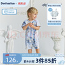 DOMIAMIA嬰兒衣服夏季薄款新生女連體衣a類碎花短袖包屁哈衣外出爬服 卡譜麗斯 【新品】 90cm （建議1.5-2歲身高80-92cm） 曬單實(shí)拍圖