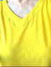莎妮朵羅大碼女裝T恤女短袖胖mm夏裝新品中長(cháng)款休閑寬松棉上衣媽媽裝15177 黃色 3XL 建議150-160斤穿著(zhù) 曬單實(shí)拍圖