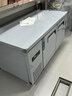 星星操作臺冰柜 冷藏冷凍雙溫工作臺冰箱商用水吧臺平冷廚房酒店餐廳奶茶店水果店 全冷凍銅管中梁加熱KTD-1880G 曬單實拍圖
