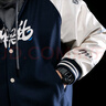 Monster Guardians 棒球服男 美式復古拼接夾克外套國潮風寬松百搭保暖休閑男裝 Navy 藏青色 M 曬單實拍圖