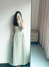 GARNUO白色連衣裙子女夏季法式茶歇氣質(zhì)高級感無(wú)袖背心收腰顯瘦初戀長(cháng)裙 綠色【無(wú)袖長(cháng)款】 S 【80-100斤】 曬單實(shí)拍圖