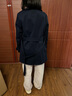 納維凱爾意大利小帆船女士通勤中長(cháng)款風(fēng)衣翻領(lǐng)大衣外套2331544503 藍 M  曬單實(shí)拍圖