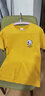 歐美潮牌ulzzang短袖t恤男純棉夏季寬松bf風(fēng)半袖上衣男 黃色T恤0632 L    165--178cm 61-71Kg 曬單實(shí)拍圖