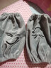LUCALY新品男士羽絨服袖頭袖套袖套男女加大號寬松套袖服護袖簡約個性工作學習廚房防污套袖 笑臉短20cm【灰色】 曬單實拍圖