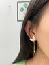 Qlady蝴蝶耳釘流蘇銀耳飾女夏獨(dú)特漂亮耳環(huán)2025新款高級(jí)感度假風(fēng)耳墜 白色 曬單實(shí)拍圖