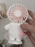 迷你小風(fēng)扇定制logo印字圖案宣傳廣告禮品展會(huì )活動(dòng)贈品手持usb戶(hù)外隨身便攜式可愛(ài)充電小電扇 旗艦版【胭脂粉+支架底座】 充電款 曬單實(shí)拍圖