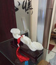 歐柏歷  天然玉石如意擺件新中式送禮家居客廳玄關(guān)酒柜辦公室桌面裝飾品 黃玉26厘米+雞翅木底座 曬單實(shí)拍圖
