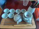 祥業(yè)便攜式旅行功夫茶具整套裝戶(hù)外露營(yíng)汝窯中式高檔茶壺蓋碗收納禮盒 富貴壺六杯茶道10件+茶盤(pán)+旅行包 曬單實(shí)拍圖