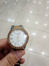 冠琴（GUANQIN）手表女自動機(jī)械表時尚防水鑲鉆輕奢女士手表國潮情人節(jié)禮物送女友 間金白面鋼帶 曬單實(shí)拍圖