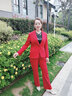 古緹琪西裝套裝女高端酒店前臺接待工作服售樓部職業(yè)正裝馬甲套裙小西服 藍西服+褲子+馬甲+襯衫 XXL 曬單實(shí)拍圖