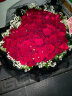 爱花居520情人节鲜花速递99朵红玫瑰生日求婚送女友老婆同城配送|R66 实拍图
