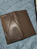 WILLIAMPOLO保羅錢(qián)包男長(cháng)款超薄頭層牛皮卡包男士商務(wù)錢(qián)夾情情人節禮物送男友 咖色 曬單實(shí)拍圖