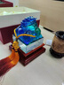 錦呈祥琉璃工藝品玉璽印章擺件譽(yù)滿四海商務(wù)定制典紀(jì)念 小號(hào)琥珀色琉璃譽(yù)滿四海玉璽印章 曬單實(shí)拍圖