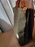 ANDSEEYOU品牌帆布托特包女新款日系百搭帆布女包大容量單肩手提包七夕禮物 橄欖綠 曬單實(shí)拍圖