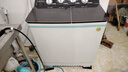 長虹陽光20kg大容量半自動洗衣機30/40/50KG雙桶雙缸客廳毛毯大型酒店賓館洗甩一體18公斤大容量家用商用 20公斤大容量家用商用耐用款曜石黑色 曬單實拍圖