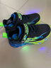 Skechers斯凱奇童鞋男童閃燈鞋秋季休閑運動(dòng)鞋兒童鞋開(kāi)關(guān)發(fā)光潮鞋400103L 黑色/藍色/檸檬色/BBLM 27.5 曬單實(shí)拍圖