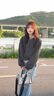 YOMC2024初秋外套女高級(jí)感灰色拉鏈棒球服氣質(zhì)短款?yuàn)A克寬松休閑上衣潮 灰色外套 M 75-90 曬單實(shí)拍圖