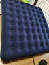 充氣床墊 空氣床戶外休閑充氣床 透氣植絨床墊加厚 203X183X22(cm)  送踩泵 曬單實拍圖