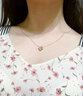 法妮莎品牌四葉草項鏈女玫瑰金彩金18K金鎖骨鏈送女友520情人節生日禮物 18k金四葉草項鏈(紅瑪瑙定制款) 曬單實(shí)拍圖