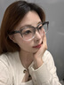 明月鏡片 阿塔那近視眼鏡方框眼鏡架大臉TR超輕時尚配有度數(shù)眼鏡 A801 C2漸進藍灰 配明月平光防藍光鏡片 曬單實拍圖