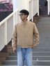 TOMMY HILFIGER【哈靈頓】25秋冬男裝商務(wù)休閑通勤立領(lǐng)輕棉服夾克外套 淺卡其色ABS L （推薦：150-165斤） 曬單實(shí)拍圖