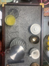 從簡 天然烏金石茶盤家用排水式整塊原石茶臺黑檀木功夫茶具托盤 盛唐秋月茶盤長76cm寬38cm高6cm 曬單實拍圖