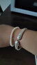 慕寶琳原創(chuàng  )古法手工銀手鐲女生銀鐲年輕款9999足銀貓爪手鐲小眾設計實(shí)心 貓爪手鐲40克 曬單實(shí)拍圖