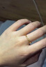 中銀億金卷草祥云紋黃金戒指足金閉口素圈求結(jié)婚生日七夕情人節(jié)禮物送女友 足金祥云紋戒指10#【約3.3g】 曬單實拍圖
