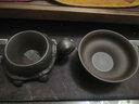唐豐創(chuàng)意斗笠茶漏全陶瓷一體過(guò)濾茶葉功夫茶具濾茶器紫砂茶寵擺件茶隔 紫砂壽龜茶漏 曬單實(shí)拍圖