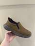 牧羊傳奇一腳蹬加厚棉鞋男鞋爸爸羊毛保暖男士低幫真皮雪地靴皮毛一體冬季 卡其色 42 曬單實(shí)拍圖