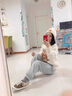 柯蘭娜運(yùn)動(dòng)褲羊羔絨衛(wèi)褲女加絨長(zhǎng)褲冬季新款秋冬女褲棉褲休閑褲子 淺灰色長(zhǎng)褲- 加絨 羊羔絨 L 曬單實(shí)拍圖