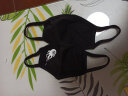 迦塔（jiata）2个装黑色口罩男女夏季薄款潮款个性时尚韩版防尘防风防晒纯棉 KZ-纯黑+5009（2个装） 实拍图