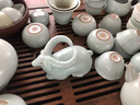東道汝窯河南非遺臥薪嘗膽2015年老東道功夫茶具羊年生肖創(chuàng  )意擺件茶道 天青色（禮盒裝） 曬單實(shí)拍圖