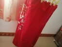 拉普斯家紡婚慶四件套大紅色刺繡結(jié)婚全棉純棉床上用品簡約婚禮床單被套 暗香 大紅  四件套 1.5米床 適合被子200*230cm 曬單實拍圖