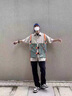 BASEMAN美式重磅衛(wèi)褲男士寬松直筒褲休閑運(yùn)動(dòng)褲高街闊腿褲抽繩束腳長褲子 黑色 L 【建議130-150斤】 曬單實(shí)拍圖