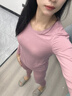 貓人（MiiOW）保暖內(nèi)衣男女秋冬打底衫棉褲套裝秋衣秋褲莫代爾毛衫無痕純棉恒溫 HY-MOU424415女套裝-豆沙紅 L 曬單實拍圖