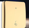 領(lǐng)普 無線門鈴家用自發(fā)電不用電池遠(yuǎn)距離智能電子別墅門鈴 全面板M2 一拖一金色 曬單實(shí)拍圖