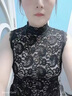 途尊（kingtrip）百搭新款黑白色高彈力套頭蕾絲打底假領(lǐng)子女秋冬搭毛衣裝飾花邊黑色 半身蕾絲花邊立領(lǐng) 高彈力XXL碼【建議125-135斤】 曬單實(shí)拍圖