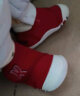 卡特兔学步鞋秋季男童网眼机能鞋 女宝宝婴儿软底包头鞋 XZ62红色12cm 实拍图