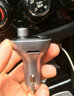 咚咚M2智能語音車載MP3藍(lán)牙接收器播放器免提電話 FM點(diǎn)煙器USB快充 銀色非語音版雙口4.8A 曬單實(shí)拍圖