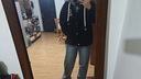啄木鳥春秋假兩件夾克套裝男連帽開衫寬松休閑外套青少年潮牌穿搭三件套 （三件套）黑色夾克+長(zhǎng)袖白T+藍(lán)色牛仔褲 常規(guī) XL 曬單實(shí)拍圖