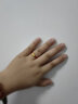 紅色年輪黃金轉(zhuǎn)運(yùn)珠戒指男女款本命年紅繩轉(zhuǎn)運(yùn)珠戒指足金路路通送禮尾戒指 金珠金重約:0.72g 曬單實(shí)拍圖