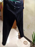 皮爾卡丹品牌燈芯絨休閑褲男秋冬新款寬松直筒條絨男褲中老年爸爸長(cháng)褲子 黑色 32 (2尺5腰圍) 曬單實(shí)拍圖